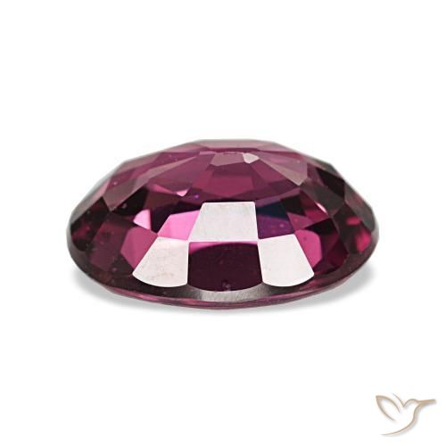 Granada rodolita roxo natural 2,83ct, corte oval, SI