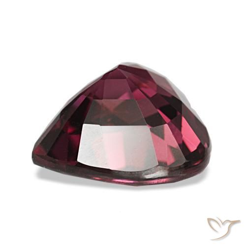 Granada rodolita roxo natural 4,25ct, formato de coração, VVS-VS