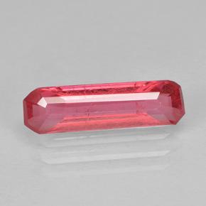 Rodonita rosa natural 1,35ct, corte esmeralda, SI