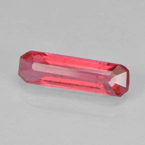Rodonita rosa natural 1,35ct, corte esmeralda, SI