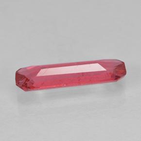Rodonita rosa natural 1,35ct, corte esmeralda, SI