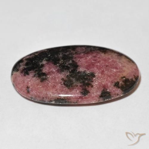 Rodonita Multicolorido Natural 51.18ct, oval, Opaco