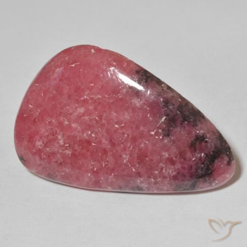 Rodonita Multicolorido Natural 30.82ct, Formato de pêra, Opaco