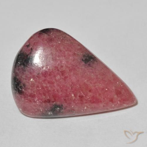 Rodonita Multicolorido Natural 22.34ct, Formato de pêra, Opaco