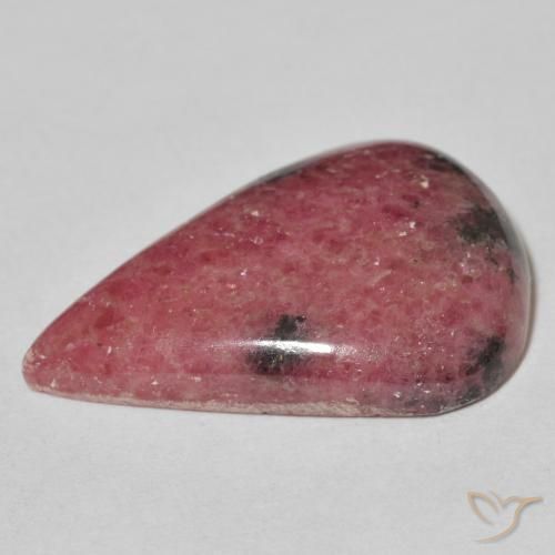 Rodonita Multicolorido Natural 22.34ct, Formato de pêra, Opaco