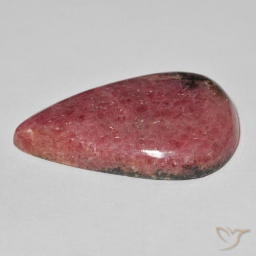 Rodonita Multicolorido Natural 56.72ct, Formato de pêra, Opaco