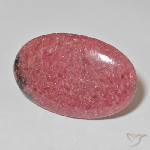 Rodonita Vermelho Natural 57.90ct, oval, Opaco
