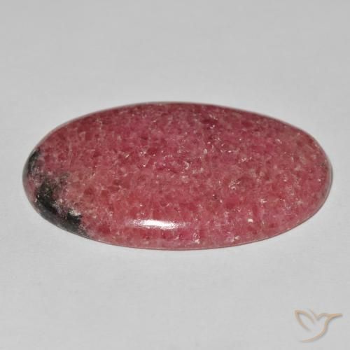 Rodonita Vermelho Natural 57.90ct, oval, Opaco