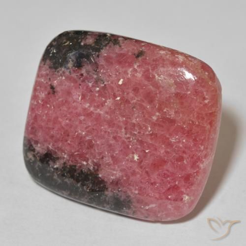 Rodonita Multicolorido Natural 46.67ct, Almofada, Opaco