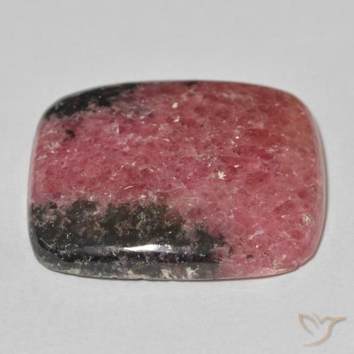 Rodonita Multicolorido Natural 46.67ct, Almofada, Opaco