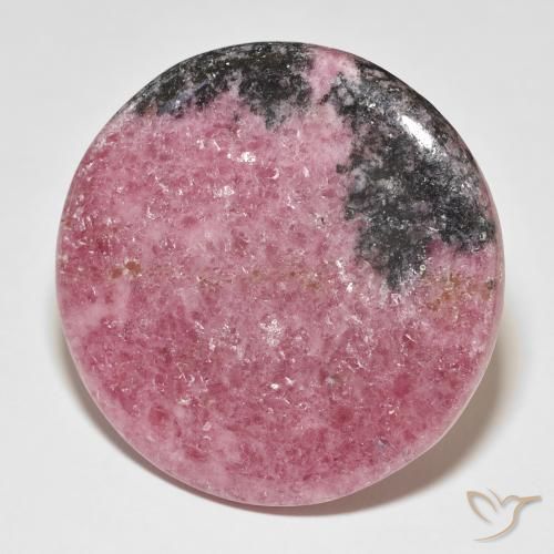 Rodonita Multicolorido Natural 86.05ct, Redondo, Opaco
