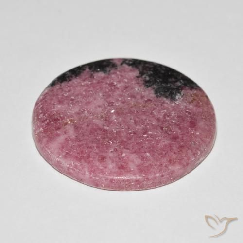 Rodonita Multicolorido Natural 86.05ct, Redondo, Opaco