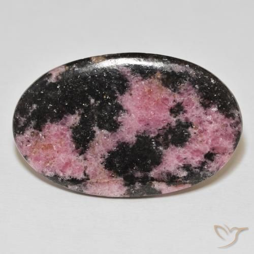 37.46ct Natural Multicolorido Rodonita, oval, Opaco