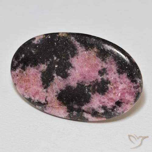 Rodonita Multicolorido Natural 37.46ct, oval, Opaco
