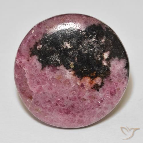 Rodonita Multicolorido Natural 51.77ct, Redondo, Opaco