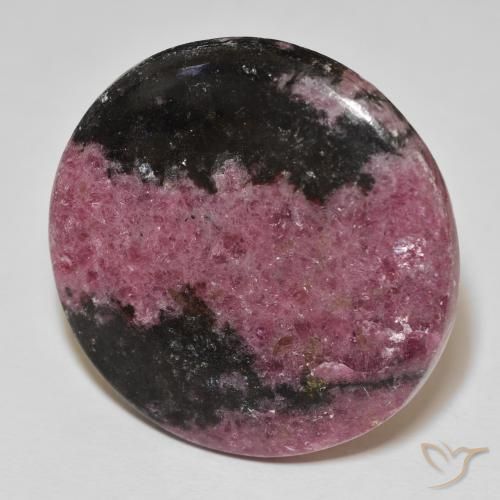 Rodonita Multicolorido Natural 92.12ct, Redondo, Opaco