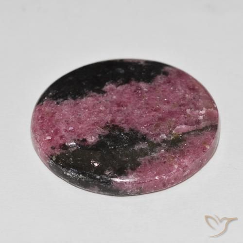 Rodonita Multicolorido Natural 92.12ct, Redondo, Opaco