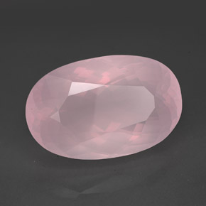 Quartzo rosa rosa natural 138,35ct, transparente, transparente/translúcido