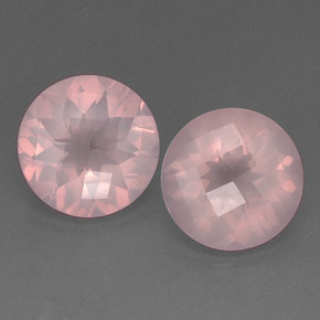 Pedras preciosas de quartzo rosa rosa natural de  ct, transparente, transparente/translúcido