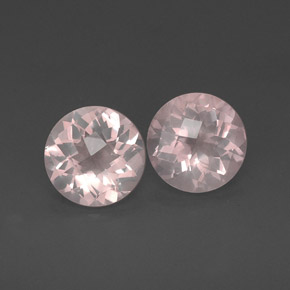 Pedras preciosas de quartzo rosa rosa natural de  ct, transparente, transparente/translúcido