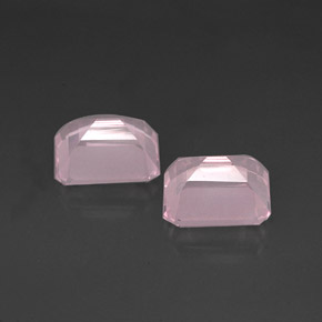 Pedras preciosas de quartzo rosa rosa natural de  ct, transparente, transparente/translúcido