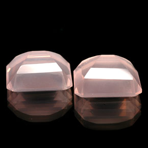 Pedras preciosas de quartzo rosa rosa natural de  ct, transparente, transparente/translúcido