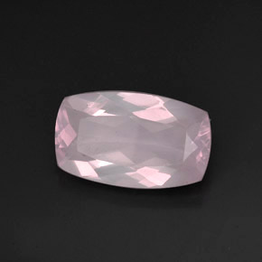Quartzo rosa rosa natural 11,28ct, transparente, transparente/translúcido