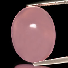 Quartzo rosa rosa natural 11,72ct, transparente, transparente/translúcido