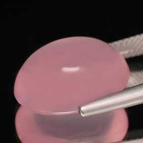 Quartzo rosa rosa natural 11,72ct, transparente, transparente/translúcido