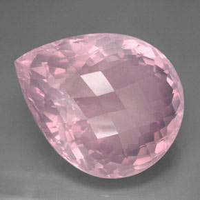 Quartzo rosa rosa natural 127,70ct, transparente, transparente/translúcido