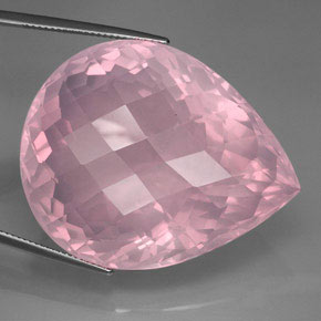 Quartzo rosa rosa natural 127,70ct, transparente, transparente/translúcido