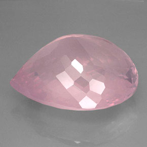 Quartzo rosa rosa natural 127,70ct, transparente, transparente/translúcido