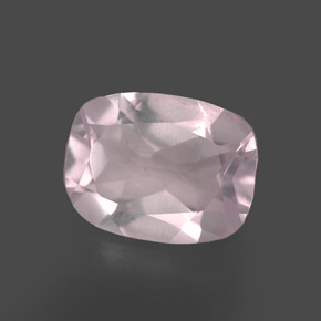 Quartzo rosa rosa natural 1,70ct, transparente, transparente/translúcido