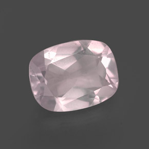 Quartzo rosa rosa natural 1,70ct, transparente, transparente/translúcido