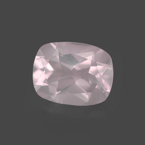 Quartzo rosa rosa natural 1,87ct, transparente, transparente/translúcido