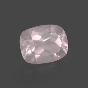 Quartzo rosa rosa natural 1,87ct, transparente, transparente/translúcido