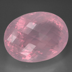 Quartzo rosa rosa natural 223,50ct, transparente, transparente/translúcido
