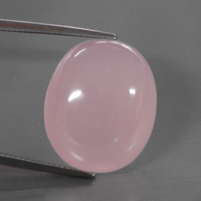 Quartzo rosa rosa natural 30,50ct, transparente, transparente/translúcido