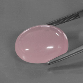 Quartzo rosa rosa natural 30,50ct, transparente, transparente/translúcido