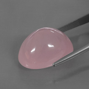 Quartzo rosa rosa natural 39,28ct, transparente, transparente/translúcido