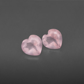 Pedras preciosas de quartzo rosa rosa natural de  ct, transparente, transparente/translúcido