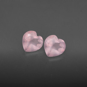 Pedras preciosas de quartzo rosa rosa natural de  ct, transparente, transparente/translúcido