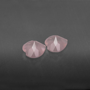 Pedras preciosas de quartzo rosa rosa natural de  ct, transparente, transparente/translúcido