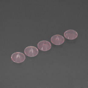 Pedras preciosas de quartzo rosa rosa natural de  ct, transparente, transparente/translúcido