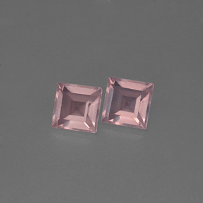 Pedras preciosas de quartzo rosa rosa natural de  ct, transparente, transparente/translúcido
