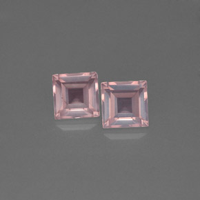 Pedras preciosas de quartzo rosa rosa natural de  ct, transparente, transparente/translúcido