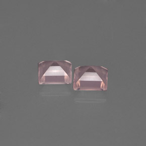 Pedras preciosas de quartzo rosa rosa natural de  ct, transparente, transparente/translúcido