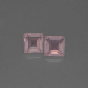 Pedras preciosas de quartzo rosa rosa natural de  ct, transparente, transparente/translúcido
