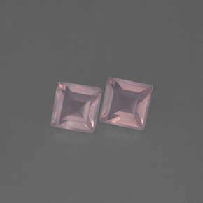 Pedras preciosas de quartzo rosa rosa natural de  ct, transparente, transparente/translúcido