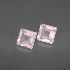 Pedras preciosas de quartzo rosa rosa natural de  ct, transparente, transparente/translúcido